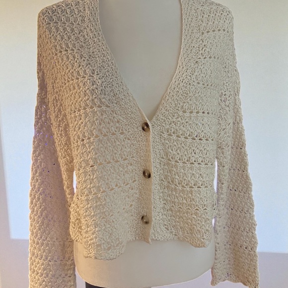 Lulus Weave it to me Knitted Cardigan Small - Picture 2 of 7